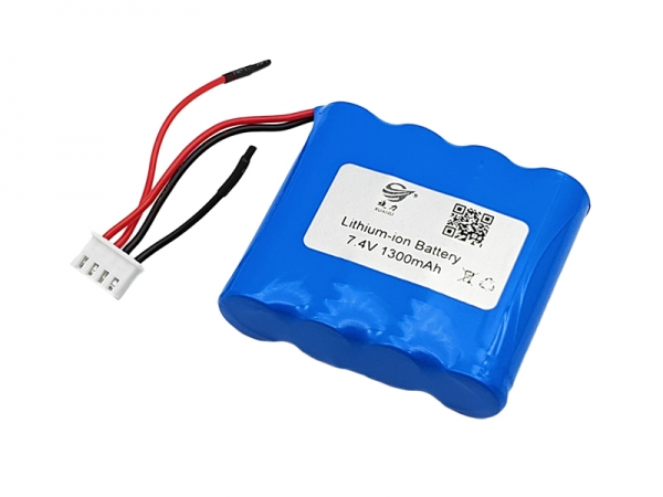 7.4V 1300mAh 14500 宽温圆柱锂电池